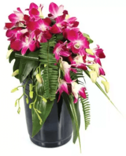 Decoration urne fleurs deuil