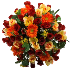 Grande coupe artificielle orangees