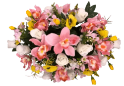 Moyenne jardiniere rose