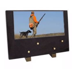Plaque grand modele chasseur chien