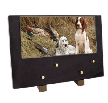 Plaque grand modele chien chasse