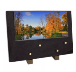 Plaque grand modele etang automne