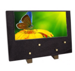Plaque grand modele fleur papillon