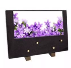 Plaque grand modele fleurettes mauves