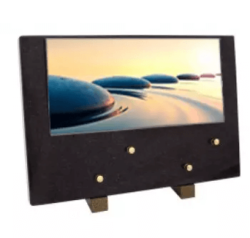 Plaque grand modele galets noirs