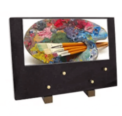Plaque grand modele orchidee fuchsia