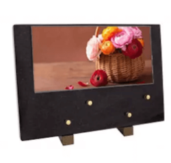 Plaque grand modele panier pivoines
