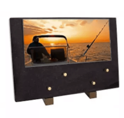 Plaque grand modele peche coucher de soleil