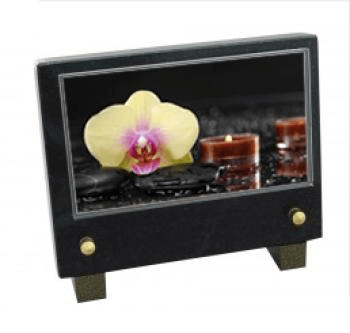 Plaque petit modele orchidee bougie