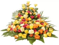fleurs naturelles couronne roses variees