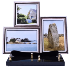 plaque region trois photos bretagne morbihan