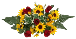 Petite jardiniere artificielle tournesol